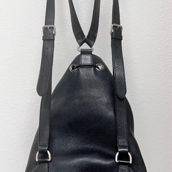 Gucci SOHO Drawstring Backpack - Black Leather - Picture 6 of 7